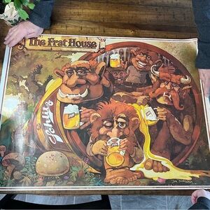 Vintage 1981 Schlitz Beer The Frat House Poster Print